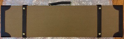 SHOTGUN CASE, CANVAS WITH LEATHER ON WOOD FRAME, 32