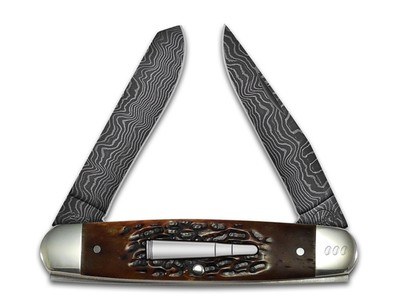 REMINGTON 2015 LTD EDITION CLIFFHANGER BULLET KNIFE R11001 ( R4466D) DAMASCUS, 1 OF 500, NEW IN BOX - Image 3 of 5