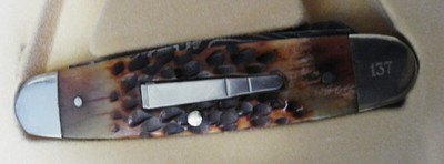 REMINGTON 2015 LTD EDITION CLIFFHANGER BULLET KNIFE R11001 ( R4466D) DAMASCUS, 1 OF 500, NEW IN BOX - Image 4 of 5