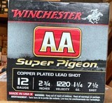 WINCHESTER AMMO SUPER PIGEON 12GA #7 1/2, 1 1/4, 4 BOXES (100 SHELLS) - Image 1 of 1