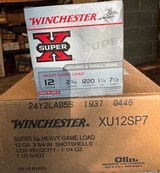 WINCHESTER AMMO SUPER X UPLAND & SMALL GAME12GA2 3/4, # 7 1/2, 6 BOXES - Image 1 of 1