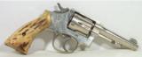 Smith & Wesson M&P SN C 584 Made 1948 - Nickel - 1 of 18