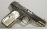 Colt Model 1908 -380 cal. Nickel-Pearl-1926 - 1 of 15