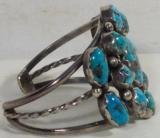 Silver 13 Stone Turquoise Bracelet - 2 of 5