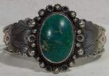 Nice Silver Turquoise Bracelet - 1 of 4