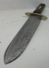 J. RODGERS & SON BOWIE KNIFE WITH SHEATH - 10 of 16