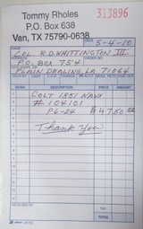 Outstanding Colt 1851 Navy – Mfg. 1861 - 22 of 23