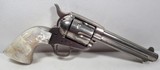 Colt SAA 44-40 Nickel with Carved Pearls – Utah Gun 1906 - 1 of 21