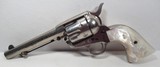 Colt SAA 44-40 Nickel with Carved Pearls – Utah Gun 1906 - 5 of 21