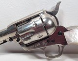 Colt SAA 44-40 Nickel with Carved Pearls – Utah Gun 1906 - 7 of 21
