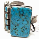 Navajo Old Pawn Vintage Turquoise Bracelet - 4 of 6