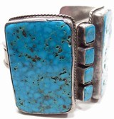 Navajo Old Pawn Vintage Turquoise Bracelet - 3 of 6
