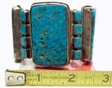 Navajo Old Pawn Vintage Turquoise Bracelet - 2 of 6