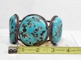 Navajo Old Pawn Vintage Turquoise Bracelet - 2 of 11