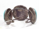 Navajo Old Pawn Vintage Turquoise Bracelet - 5 of 11
