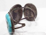 Navajo Old Pawn Vintage Turquoise Bracelet - 10 of 11