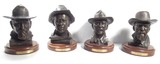 Collection of 4 Bronze Busts by Texas Artist Don Ray - 1 of 23