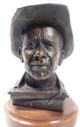 Collection of 4 Bronze Busts by Texas Artist Don Ray - 7 of 23