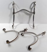 Rare Early Frank Harvey Gold Accent Spurs & Bit - 1 of 21