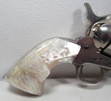 Colt SAA 44-40 Nickel with Carved Pearls – Utah Gun 1906 - 2 of 21