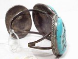 Navajo Old Pawn Vintage Turquoise Bracelet - 11 of 13
