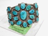 Navajo Old Pawn Vintage Turquoise Bracelet - 1 of 7