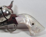 Colt SAA 44-40 Nickel with Carved Pearls – Utah Gun 1906 - 6 of 21