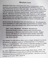 Bowie Knife by Abraham Leon – Circa 1850 - 19 of 20