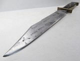 Unmarked Bowie Knife with Numerous Cypher Stampings – Circa 1845-55 - 11 of 15