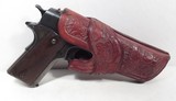 A.W. Brill Maker - Floral Carved Holster - 1 of 8
