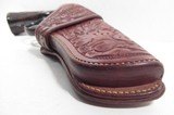 Fine Floral Carved A.W. Brill Holster – El Paso, TX History - 8 of 9