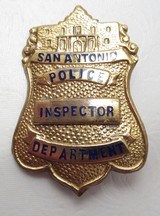 4 Early San Antonio Police Dept. Detective Badges - 6 of 9