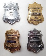 Four 1960-1970 S.A.P.D. Badges - 1 of 9
