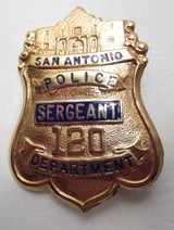 Four 1960-1970 S.A.P.D. Badges - 6 of 9