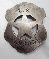 Pre-1900 U.S. Marshal Badge - 1 of 3