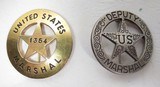 Two U.S. Marshal Badges - 1 of 6