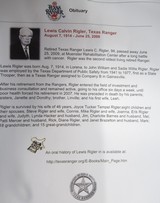 TEXAS RANGER ISSUED RIFLE from COLLECTING TEXAS – MARLIN MODEL 336 USED by CHIEF J.M. RAY & TEXAS RANGER LEWIS C. RIGLER - 22 of 25