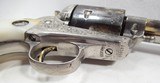 FINE FACTORY ENGRAVED COLT SINGLE ACTION ARMY 109 YEARS OLD from COLLECTING TEXAS – 45 CAL. 5 1/2” BARREL – NICKEL with GOLD TRIM – SHIPPED to H&D FOL - 17 of 20