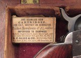 FINE REVERSED CASED ANTIQUE COLT 1849 POCKET MODEL from COLLECTING TEXAS – HIGH CONDITION 6” BARREL 1849 POCKET MODEL in REVERSED CASE w/ ACCESSORIES - 22 of 24