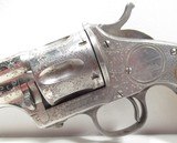 FINE PANEL SCENE ENGRAVED MERWIN & HULBERT EARLY OPEN-TOP ARMY 44/40 from COLLECTING TEXAS – ARMY MODEL MADE by HOPKINS & ALLEN – CIRCA 1876-1880 - 9 of 21