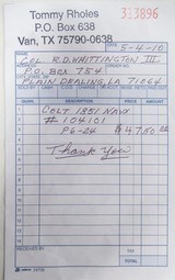 FANTASTIC ANTIQUE COLT MODEL 1851 NAVY REVOLVER from COLLECTING TEXAS – POSSIBLY THE FINEST COLT MODEL 1851 NAVY in EXISTENCE – MADE 1861 - 19 of 20