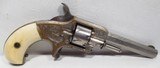 FINE ANTIQUE WHITNEYVILLE ARMORY REVOLVER – FACTORY ENGRAVED with IVORY GRIPS from COLLECTING TEXAS – No.1 SIZE NICKEL PLATED .22 CAL. in PERIOD CASE - 5 of 16