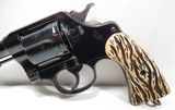 FINE COLT NEW SERVICE 44/40 with RARE JIGGED IVORY GRIPS from COLLECTING TEXAS – VERY HIGH CONDITION COLT NEW SERVICE – MADE in 1913 - 2 of 18