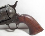 ANTIQUE DECORATED COLT SAA 44-40 SMOOTH BORE from COLLECTING TEXAS – CRUDELY ENGRAVED – SILVER DECORATED WELL USED COLT SINGLE ACTION ARMY – MADE 1884 - 6 of 21