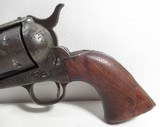 ANTIQUE DECORATED COLT SAA 44-40 SMOOTH BORE from COLLECTING TEXAS – CRUDELY ENGRAVED – SILVER DECORATED WELL USED COLT SINGLE ACTION ARMY – MADE 1884 - 6 of 21