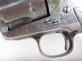 ANTIQUE DECORATED COLT SAA 44-40 SMOOTH BORE from COLLECTING TEXAS – CRUDELY ENGRAVED – SILVER DECORATED WELL USED COLT SINGLE ACTION ARMY – MADE 1884 - 8 of 21