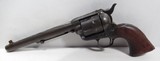 ANTIQUE DECORATED COLT SAA 44-40 SMOOTH BORE from COLLECTING TEXAS – CRUDELY ENGRAVED – SILVER DECORATED WELL USED COLT SINGLE ACTION ARMY – MADE 1884 - 5 of 21