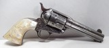 REALLY NICE FACTORY ENGRAVED 111 YEAR-OLD COLT SINGLE ACTION ARMY 45 from COLLECTING TEXAS – CARVED STEER HEAD PEARL GRIPS – SHIPPED 1911 - 1 of 20