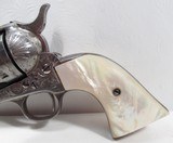 REALLY NICE FACTORY ENGRAVED 111 YEAR-OLD COLT SINGLE ACTION ARMY 45 from COLLECTING TEXAS – CARVED STEER HEAD PEARL GRIPS – SHIPPED 1911 - 6 of 20