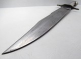 VERY NICE LARGE BOWIE KNIFE by HARRISON BROS. & HOWSON from COLLECTING TEXAS – SOLID SILVER HANDLE – 11” BLADE - 8 of 12